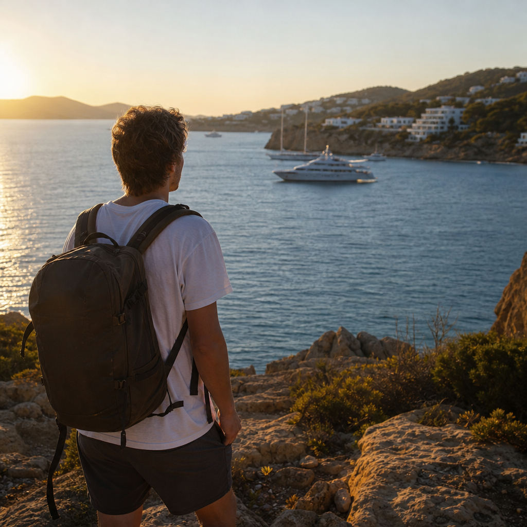 La dualidad de Ibiza: lujo versus realidad mochilera