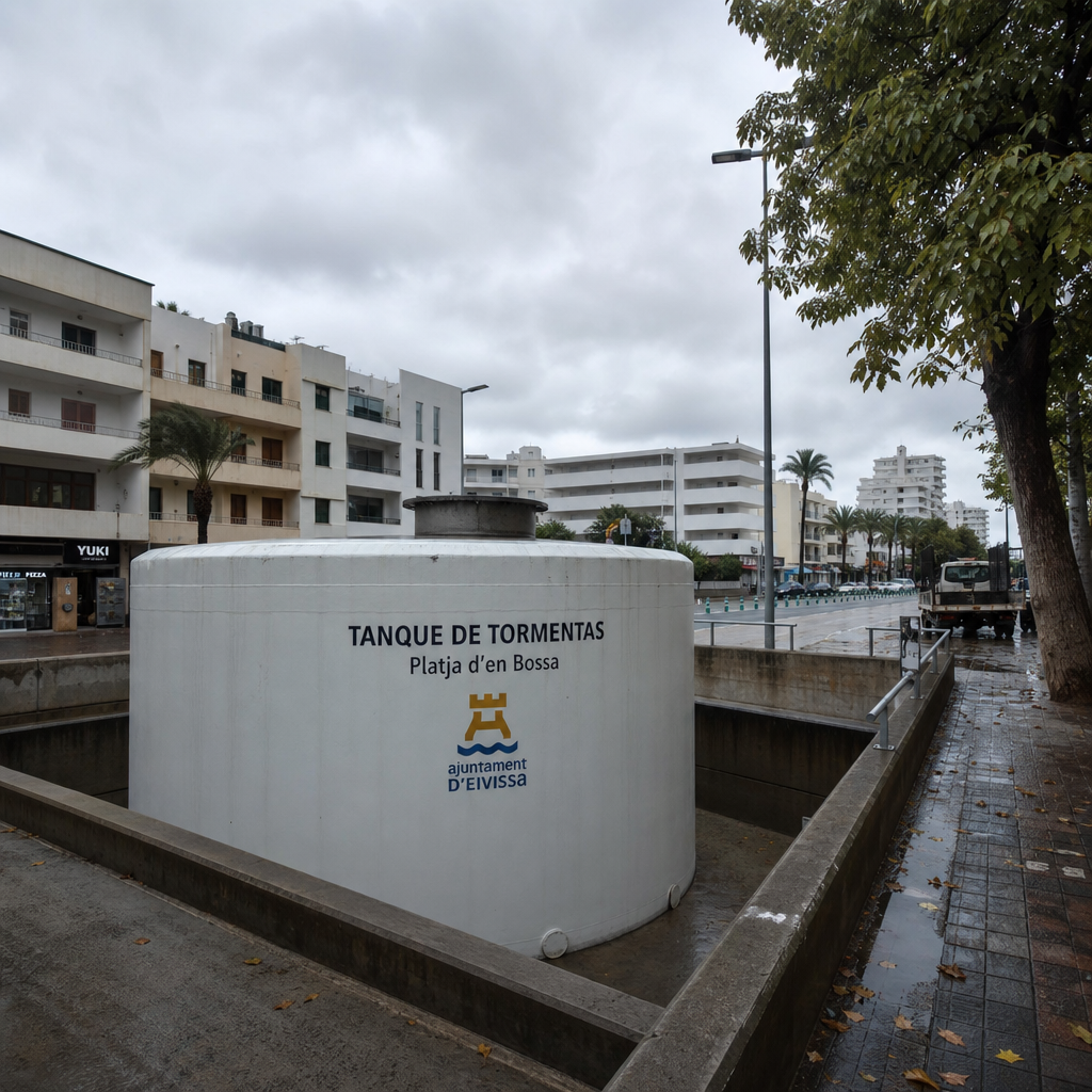 Ibiza mejora su infraestructura para enfrentar lluvias torrenciales