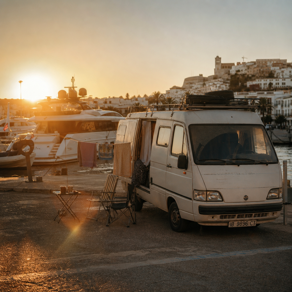 Brits on Benefits: Living in a Van While Working Ibiza's Yachts