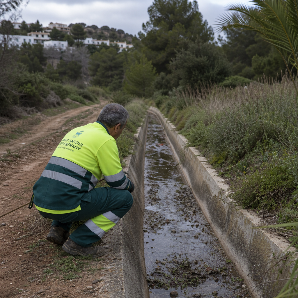 Sant Antoni Bereidt Zich Voor op Regen met Uitgebreide Infrastructuurwerkzaamheden