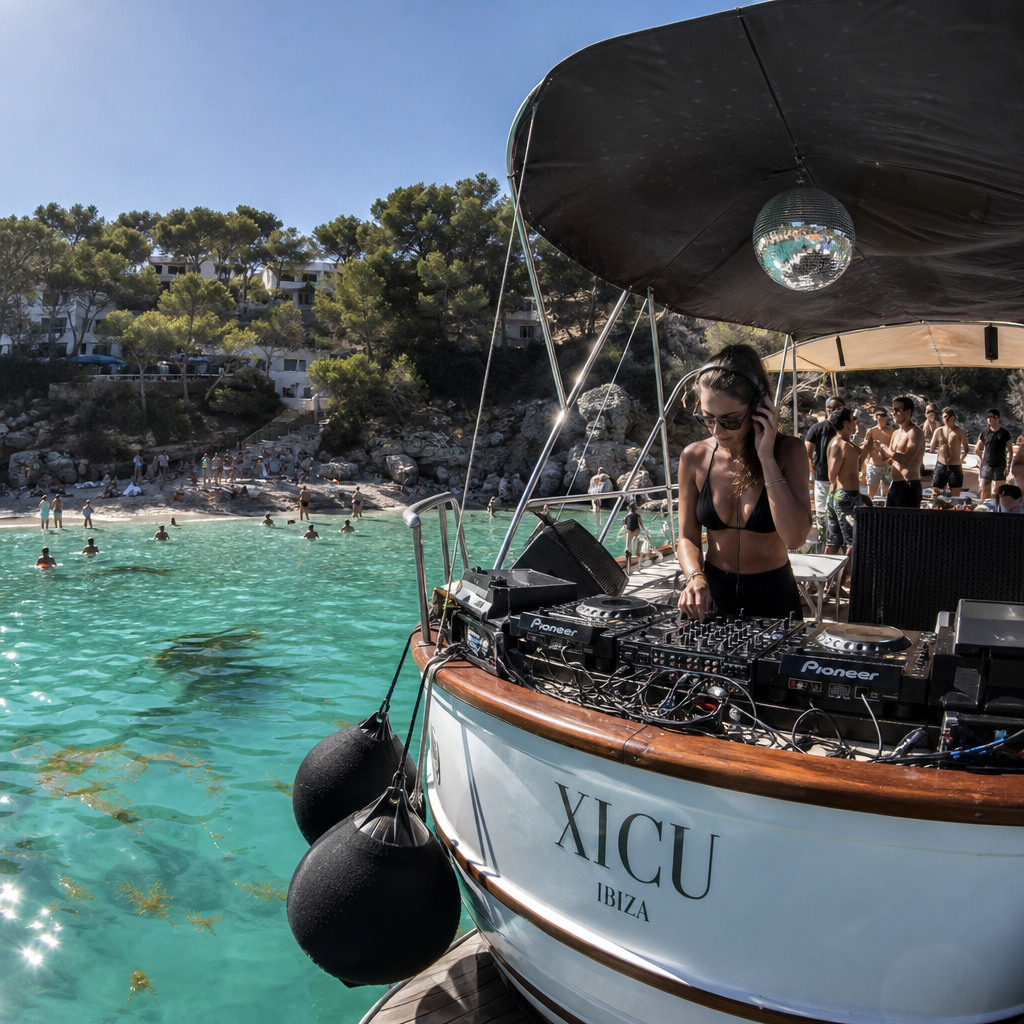 Plagen van Drukke Muziek op Zee bij Cala Gracioneta