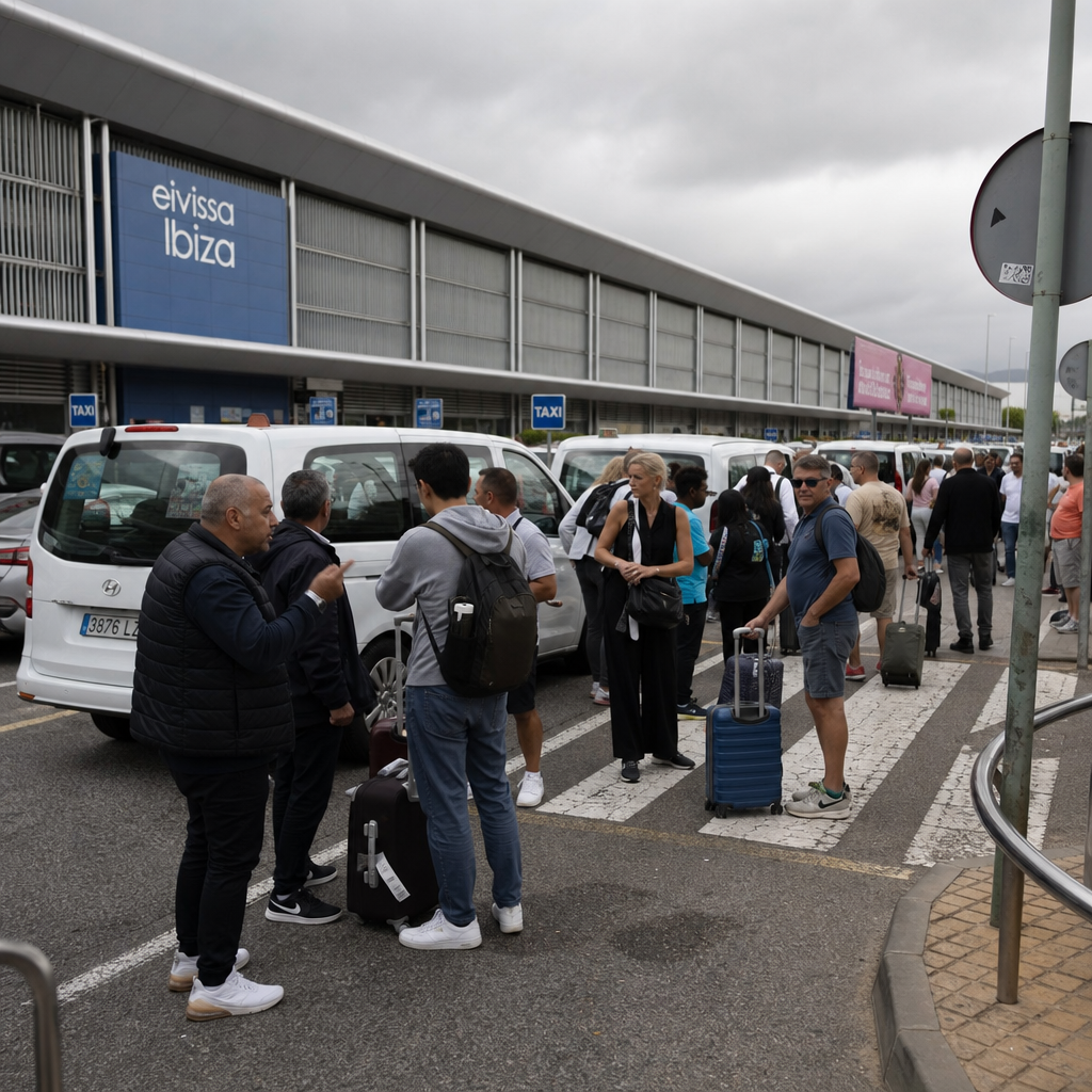 Continúa el Acecho de Taxis Pirata a los Turistas en el Aeropuerto de Ibiza