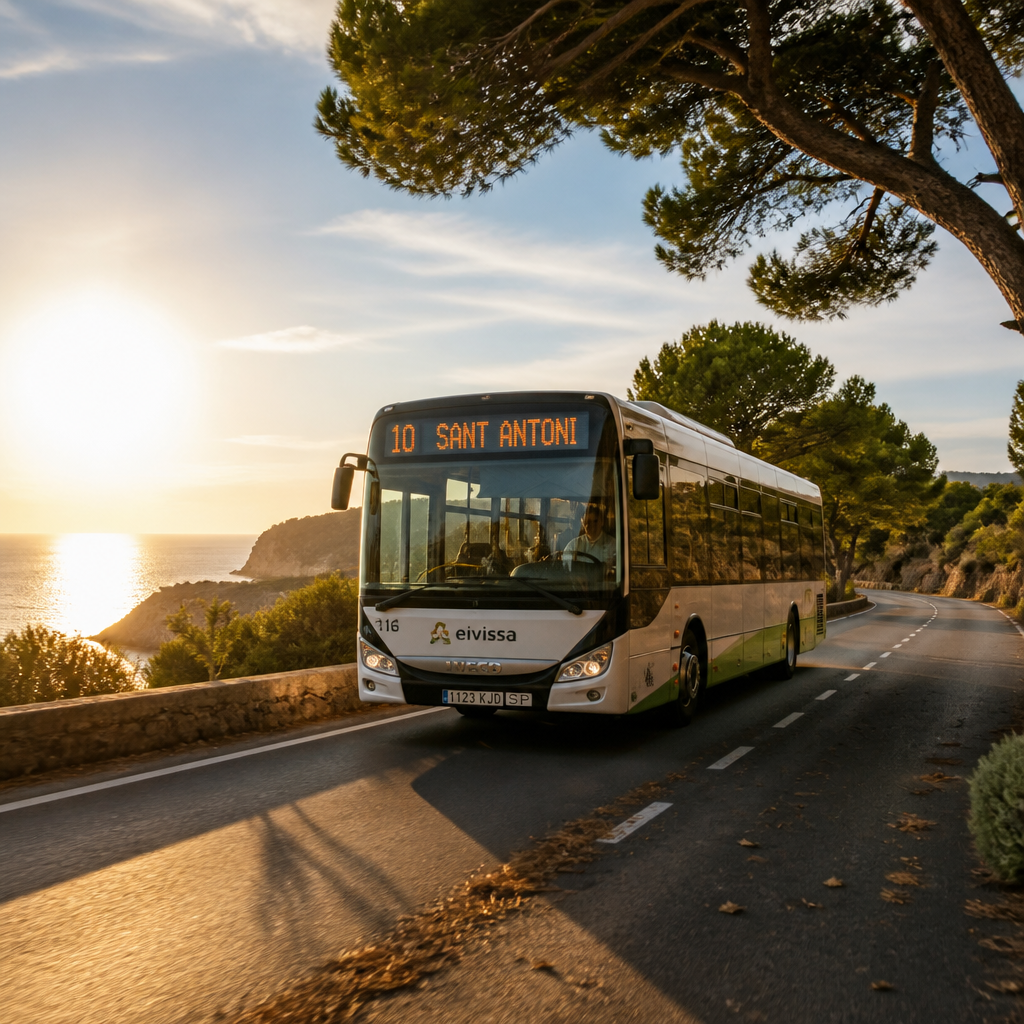 Descenso del 16,2% en la Entrada de Vehículos a Ibiza Impulsa el Uso del Transporte Público