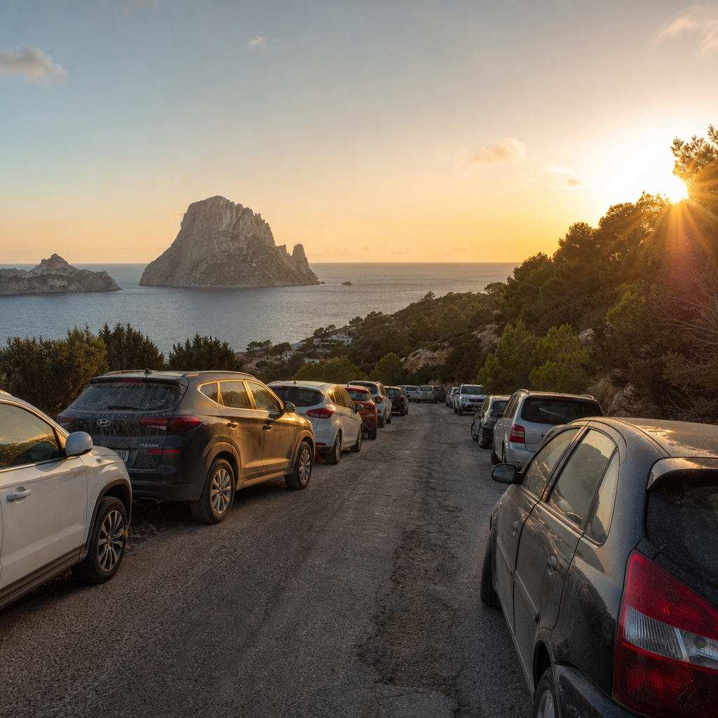 Parking Woes Create Roadside Hazards at Ibiza's Stunning Cala d’Hort