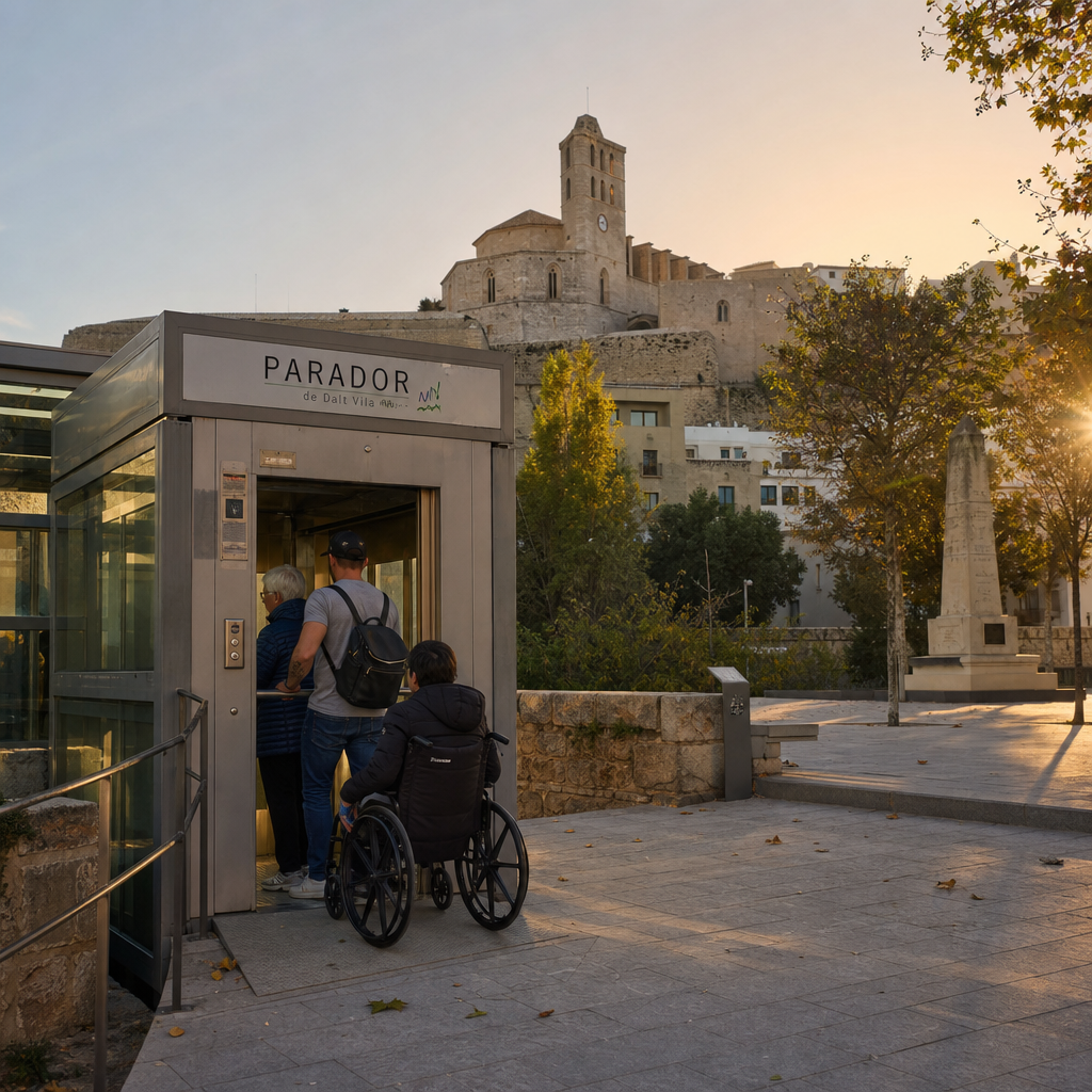 Openbare toegang tot het iconische Parador-lift in Ibiza's Dalt Vila