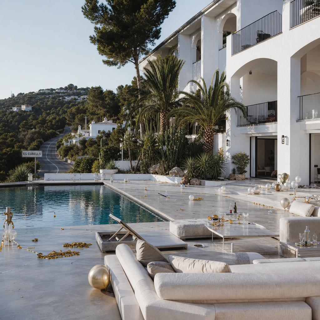 Illegale Party in Ibiza's Luxe Villa Casa Paola Door Politie Geïntegreerd