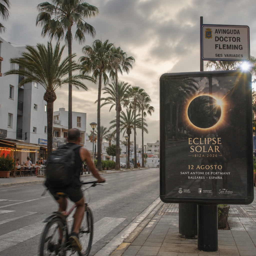 Speciale verkeersmaatregelen in Sant Antoni tijdens zonsverduistering