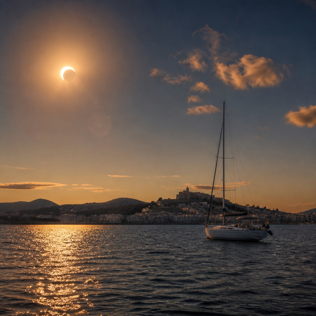 Ibiza se prepara para el eclipse solar del 12 de agosto, atrayendo a turistas náuticos