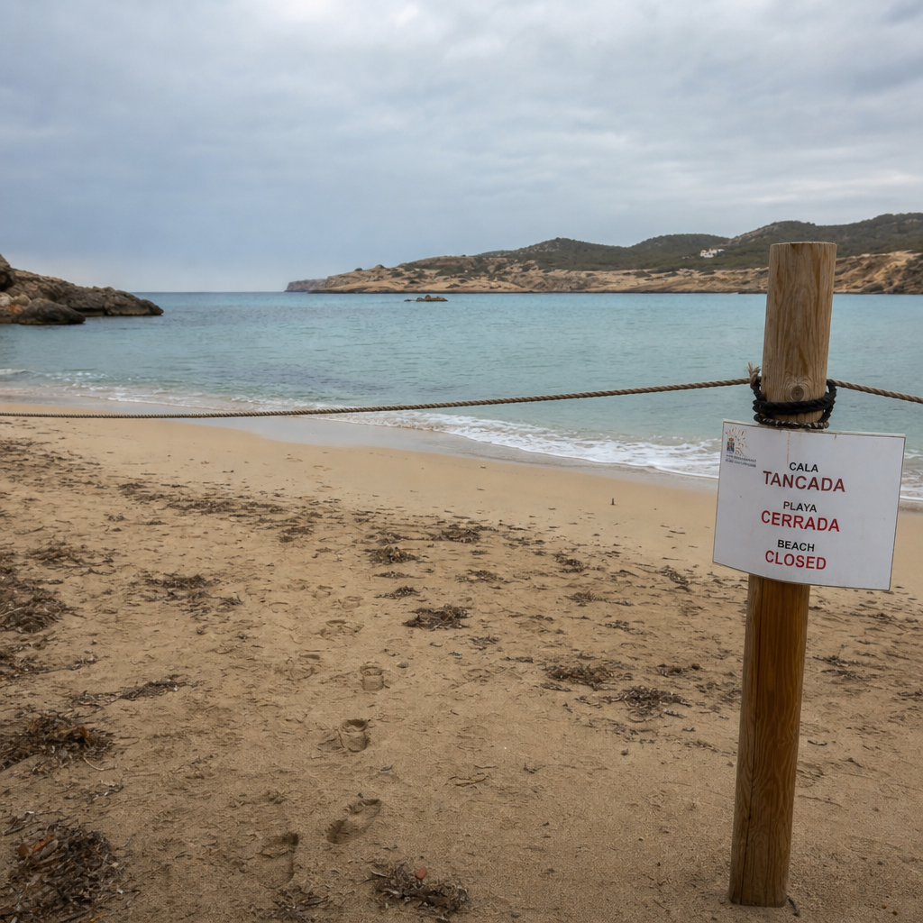 Cierre de dos playas en Ibiza debido a vertidos fecales