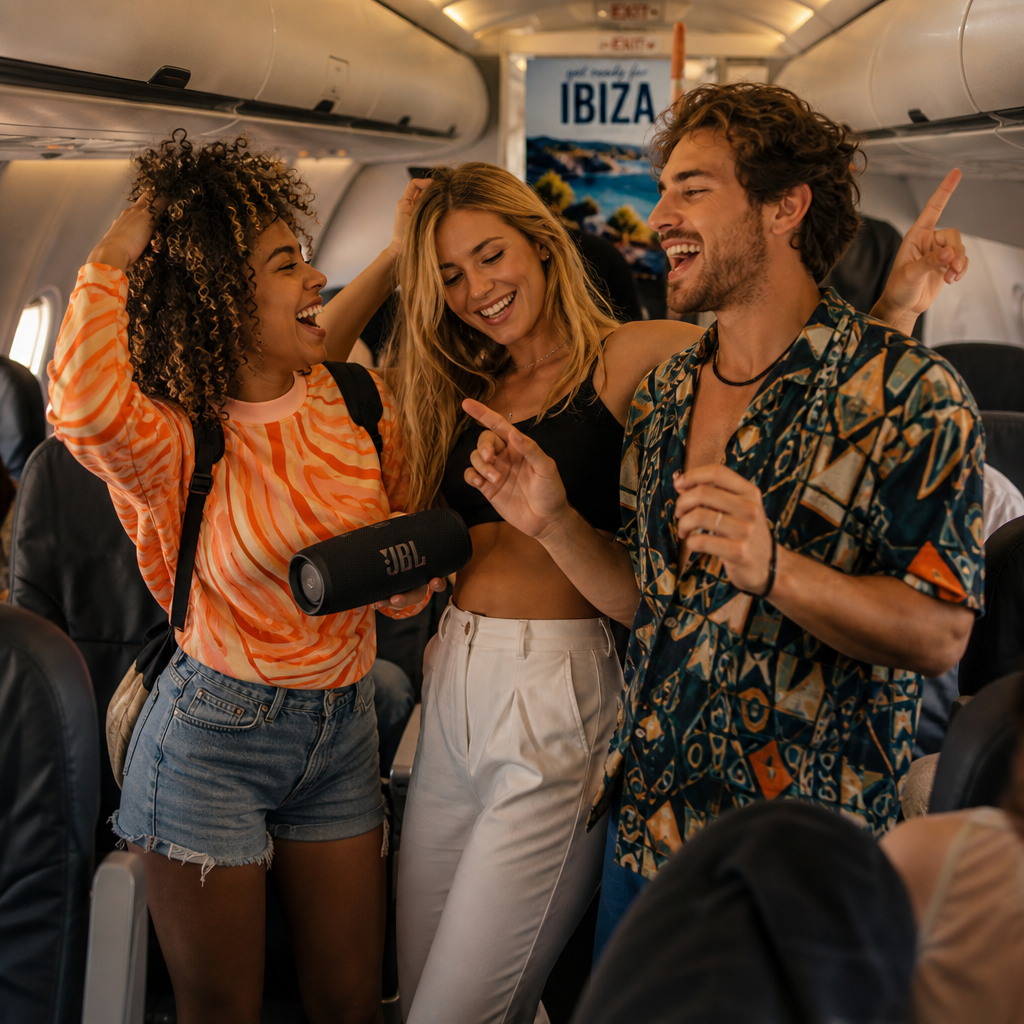 Vliegtuigen naar Ibiza veranderen in pre-party: verdeeldheid over muziek en sfeer