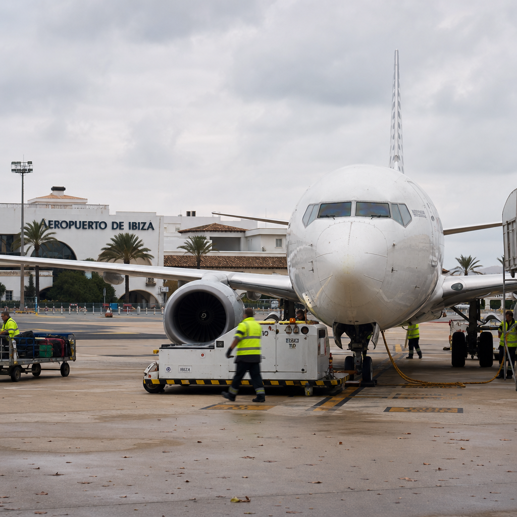 Cancelación de diez vuelos en Ibiza debido a problemas técnicos en el control aéreo del Reino Unido