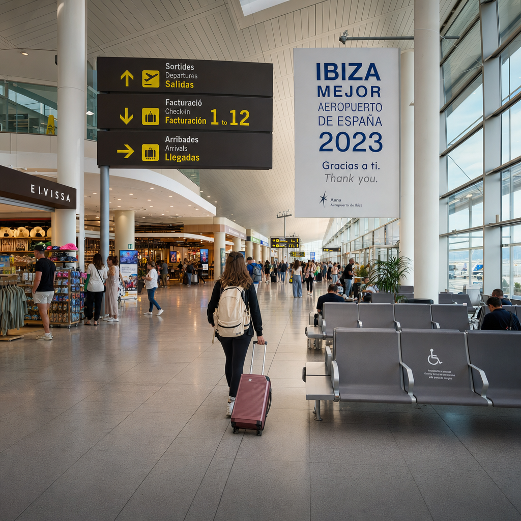 El Aeropuerto de Ibiza Destaca en el Ranking Internacional de Experiencia de Pasajeros