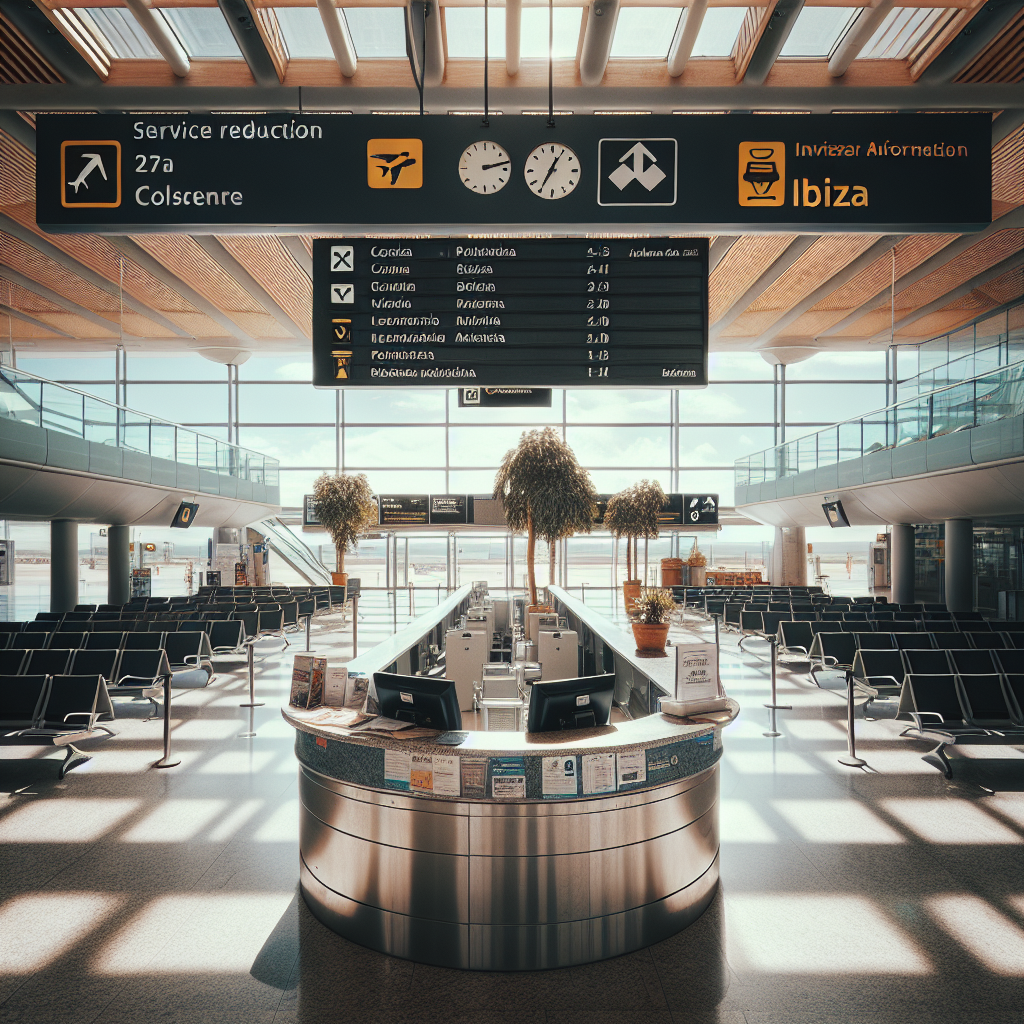 El Aeropuerto de Ibiza se quedará sin servicio de información en junio