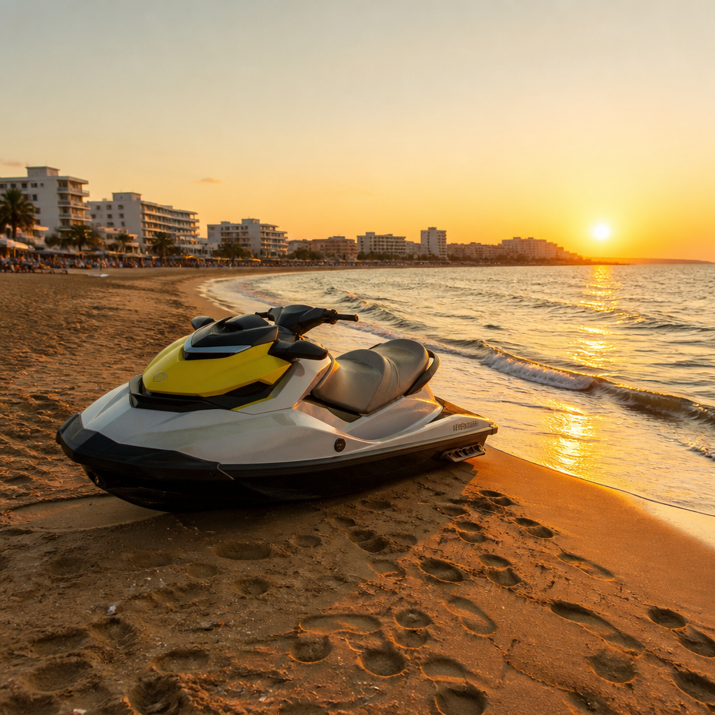 Onrust over illegale jetski-activiteiten bij Platja d'en Bossa