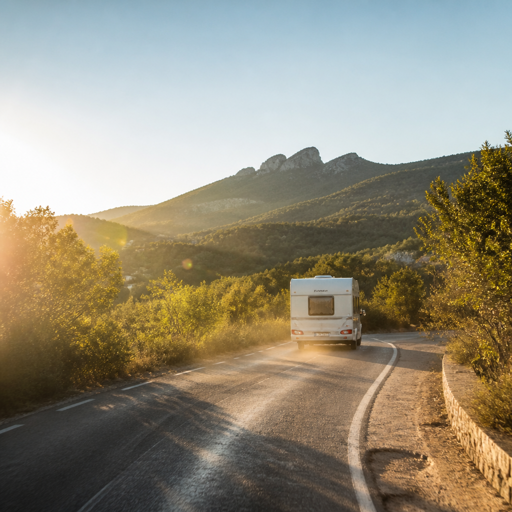 Ibiza Past De Ingang Van Voertuigen Aan, Minder Caravans Zichtbaar Op Het Eiland
