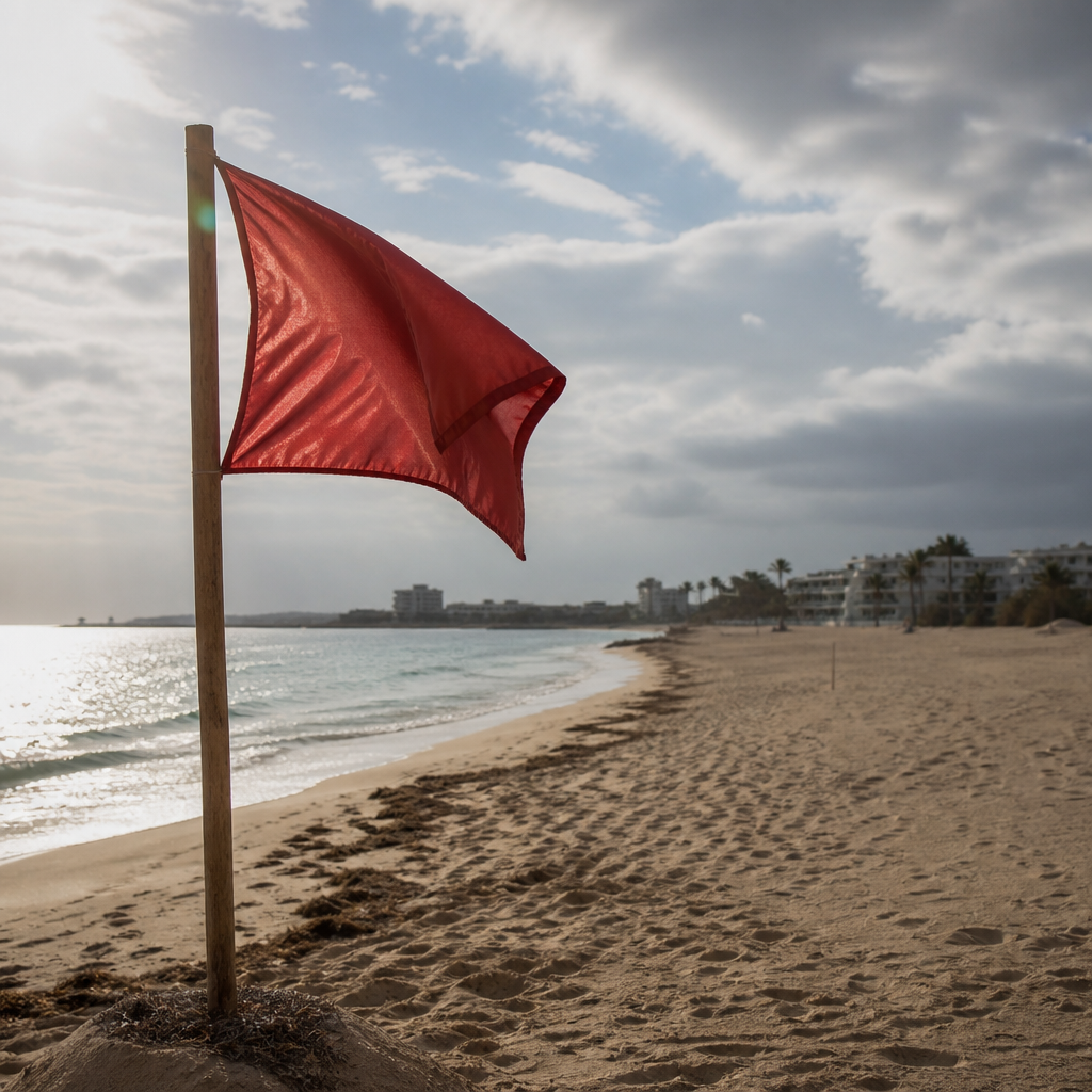Swim Ban Hits Ibiza's s’Arenal Beach Amid Water Safety Concerns