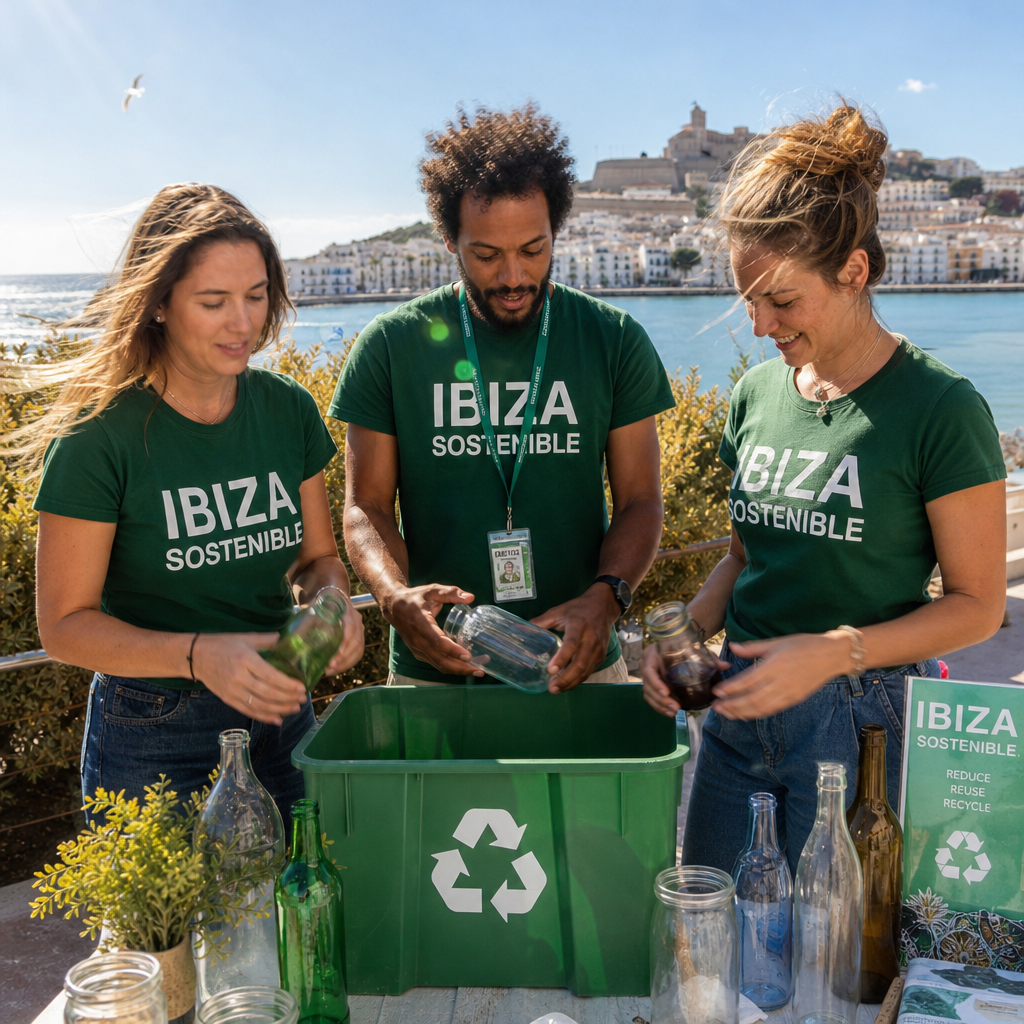 Ibiza se une a la competencia por la sostenibilidad con la Bandera Verde de Ecovidrio
