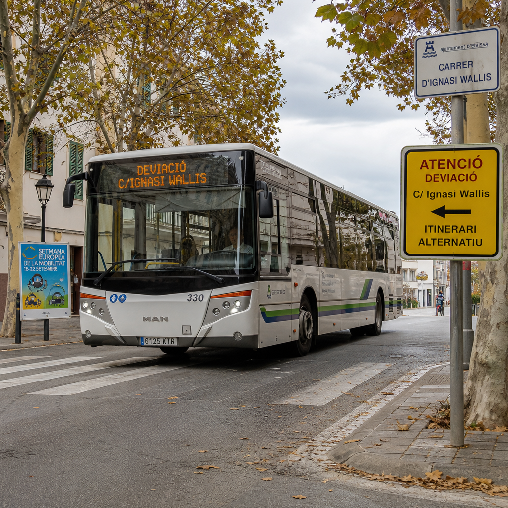 Wijzigingen in Openbaar Vervoer op Ibiza tijdens Mobiliteitsdag
