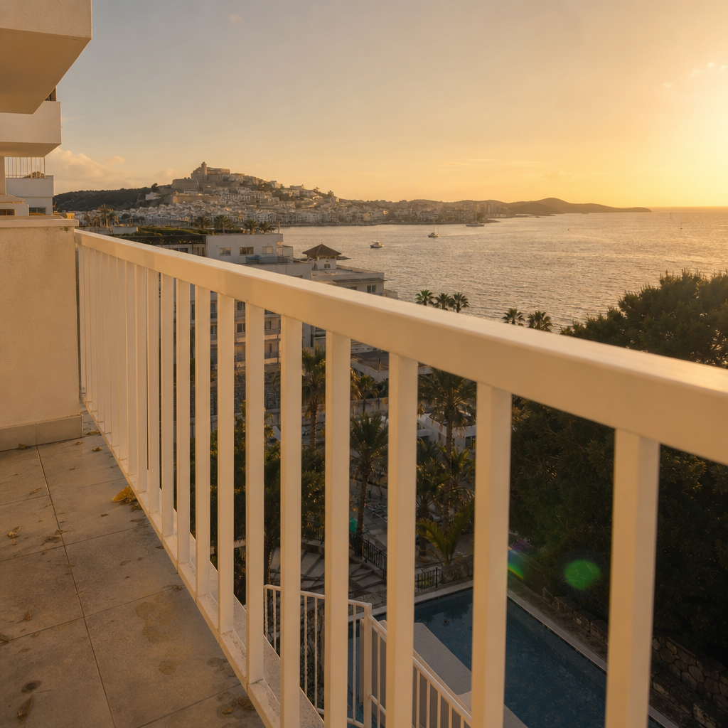Advertencia para turistas en Ibiza: joven sufre graves lesiones tras caída desde el balcón de un hotel