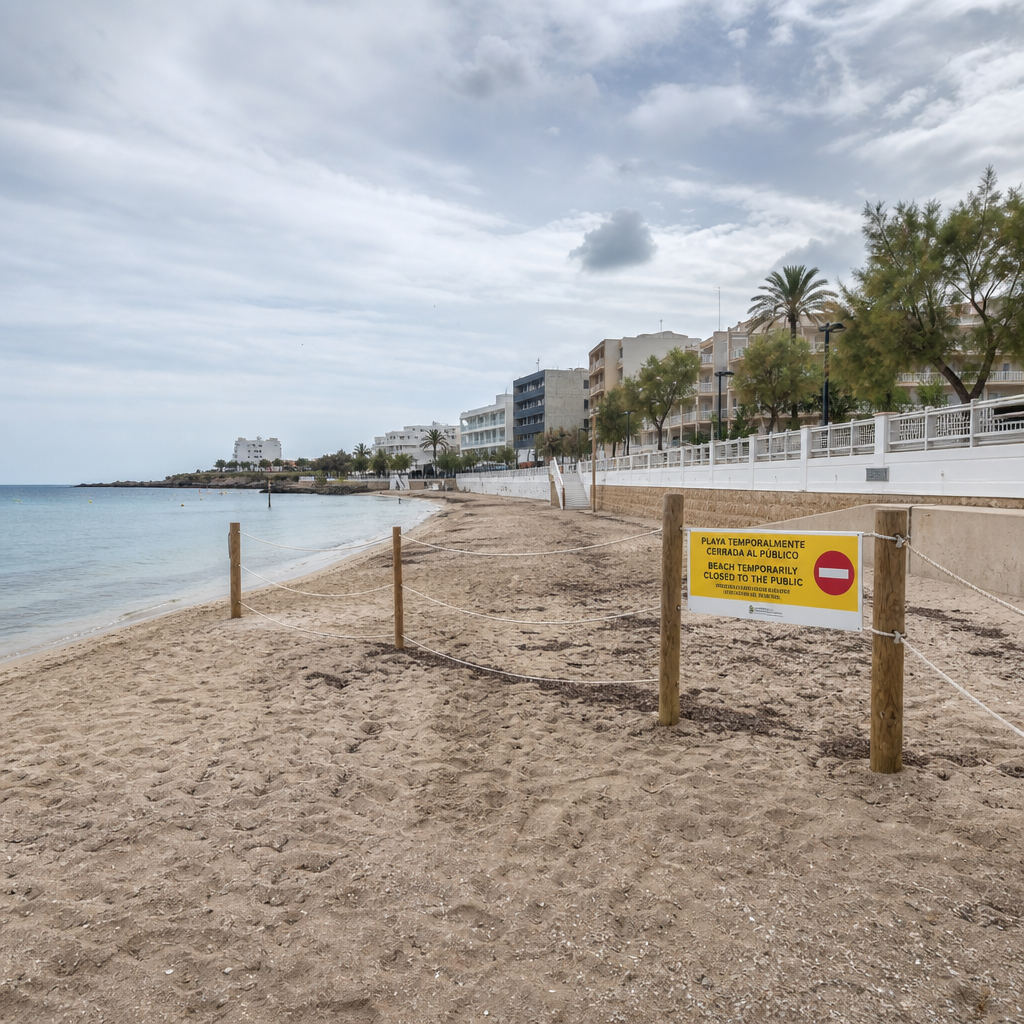 Beach Ban: Caló de s’Oli Closed as Sant Josep Advises Against Swimming