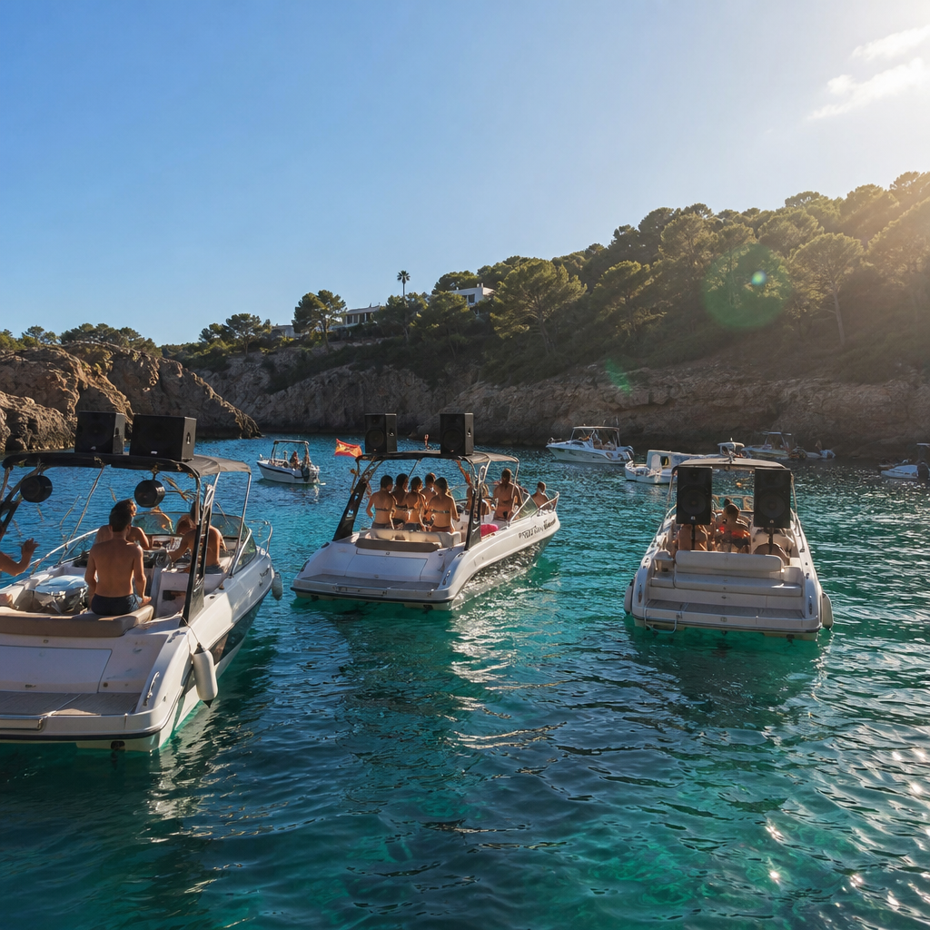 Descontento en Cala Gracioneta por barcos con música a alto volumen