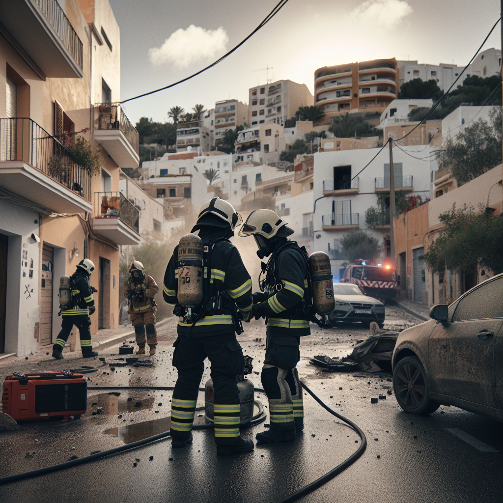 Explosión de gas en Ibiza satura el servicio de Emergencias 112