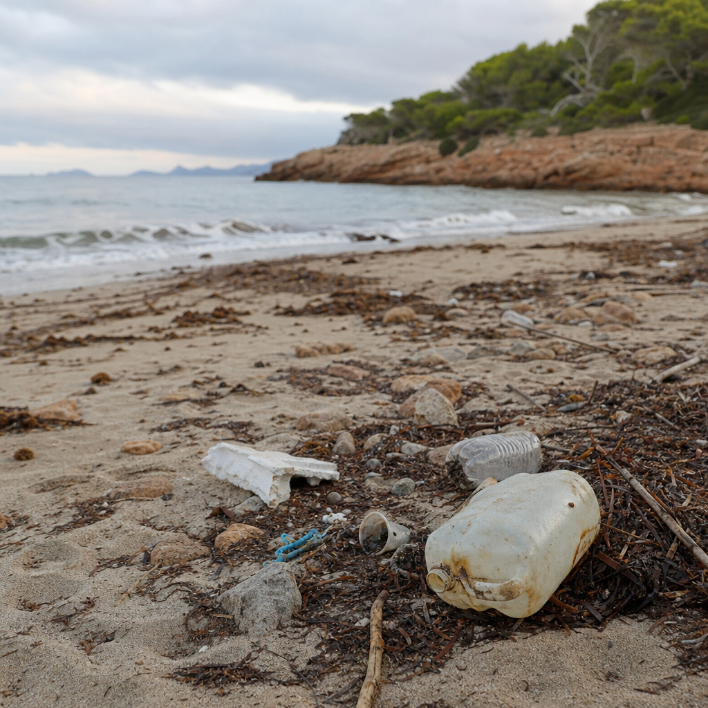 Denuncian Acumulación de Basura en Playa de Ibiza por Residuos de Alquiler