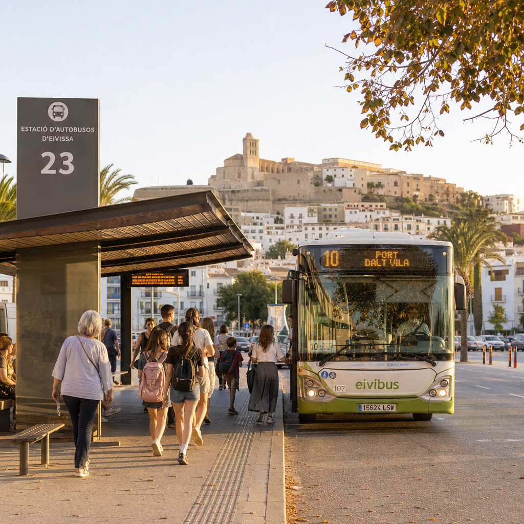 Incremento histórico en el transporte público de Ibiza mejora la movilidad y alivia la presión turística