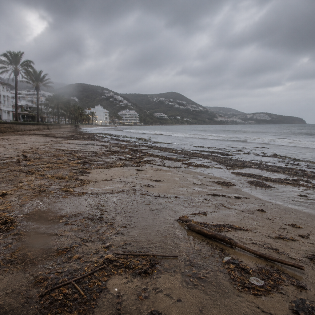 Stranden in Ibiza tijdelijk gesloten na zware regenval