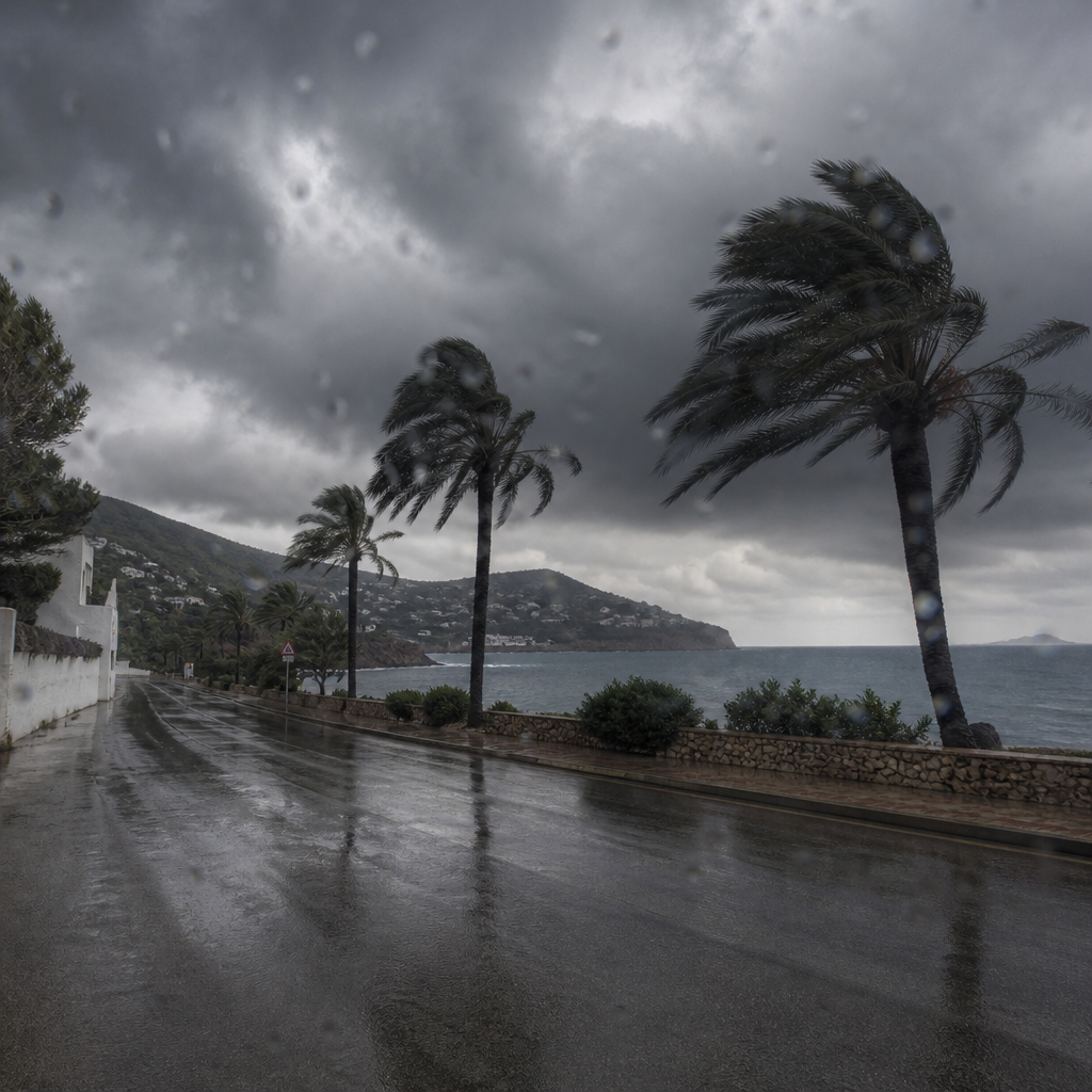 Ibiza en alerta por lluvias torrenciales y tormenta