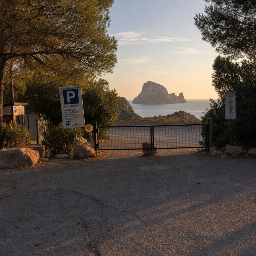 Cierre del Único Aparcamiento en Cala d'Hort Pone en Alerta a Comercios y Turistas