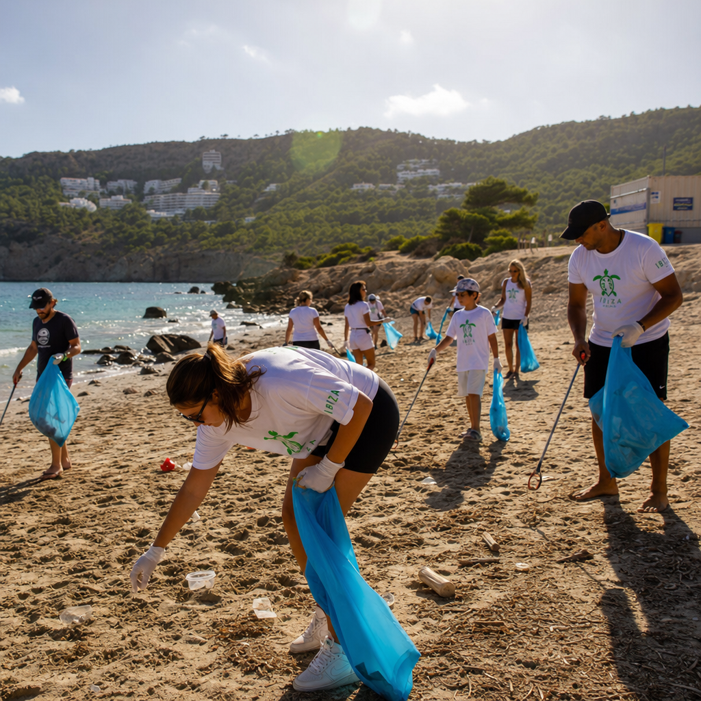 Bijdrage aan een schoner Ibiza: 47 kilo afval weggehaald van Sol d’en Serra