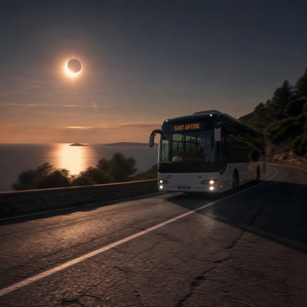 Ibiza's Buses Soar in Popularity During Solar Eclipse