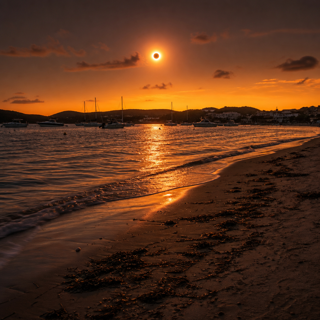 Hundreds Flock to Sant Antoni for a Rare Celestial Show