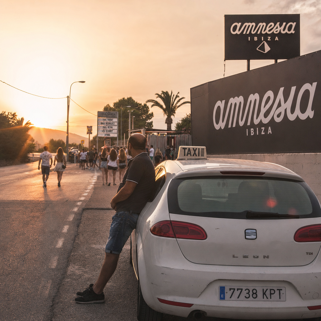 Aumenta la Presencia de Taxis Ilegales en Discotecas de Ibiza tras Operativo en el Aeropuerto