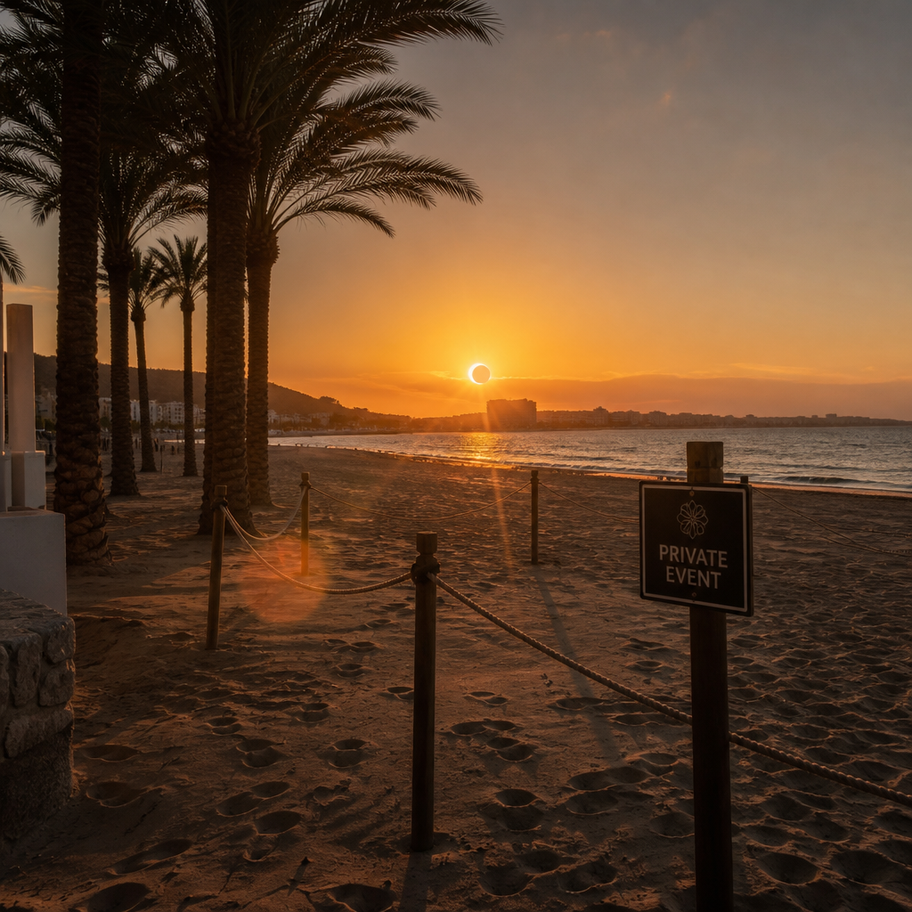 Discussie over Sluiting van s’Arenal Strand voor Privéfeestje in Sant Antoni