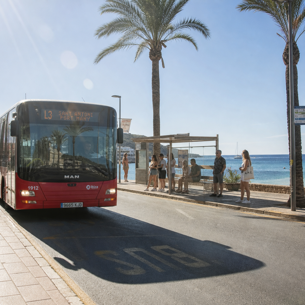 Publiek Vervoer van Ibiza Bereikt Historisch Hoogtepunt met Flinke Groei van Reizigers