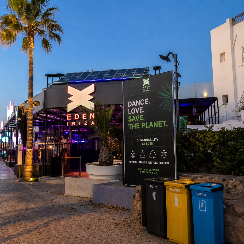 La Sostenibilidad Brilla en el Horizonte de la Vida Nocturna de Ibiza