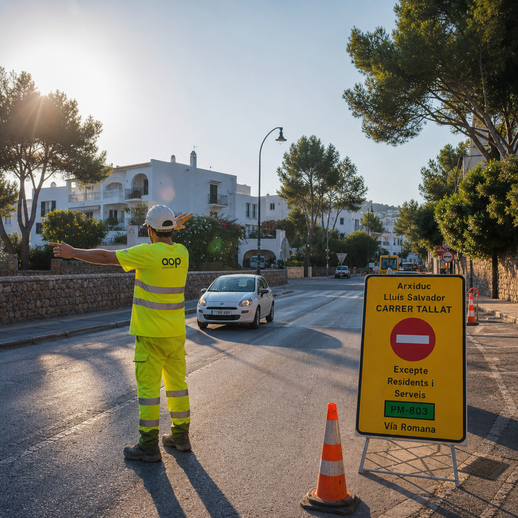 Verkeerswijzigingen op 15 september in Ibiza-Zuid