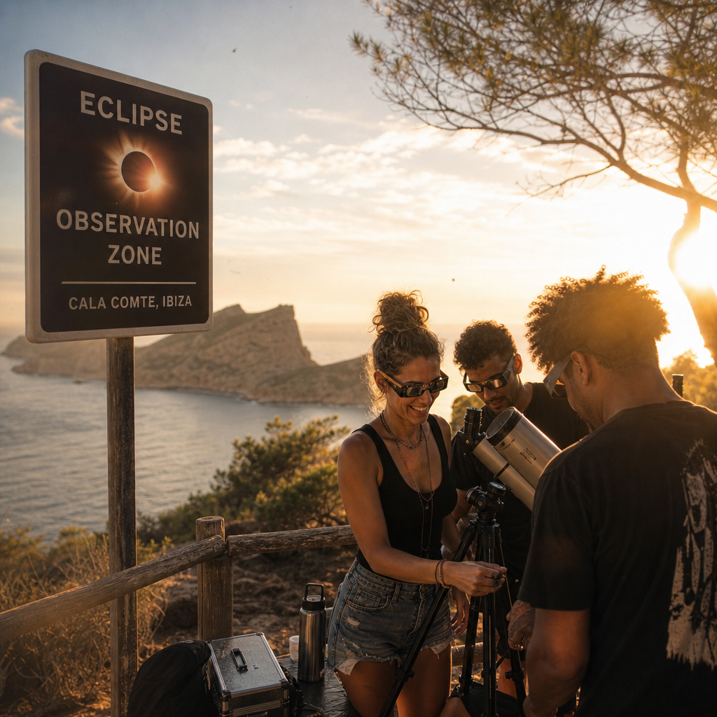 Officiële Observatiepunten Voor Zonsverduistering In Ibiza Bekendgemaakt
