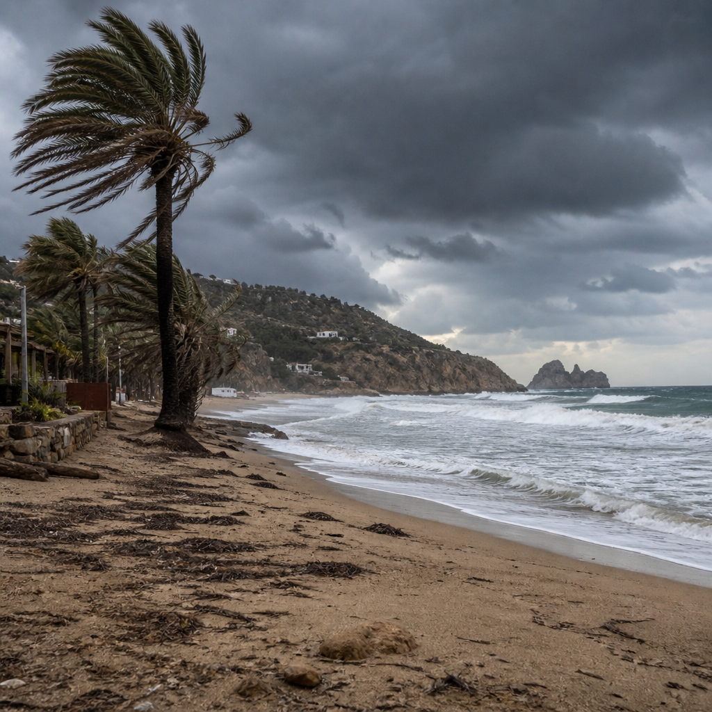 Weerswaarschuwing voor Ibiza: Hitte, Wind en Stormen Verwacht