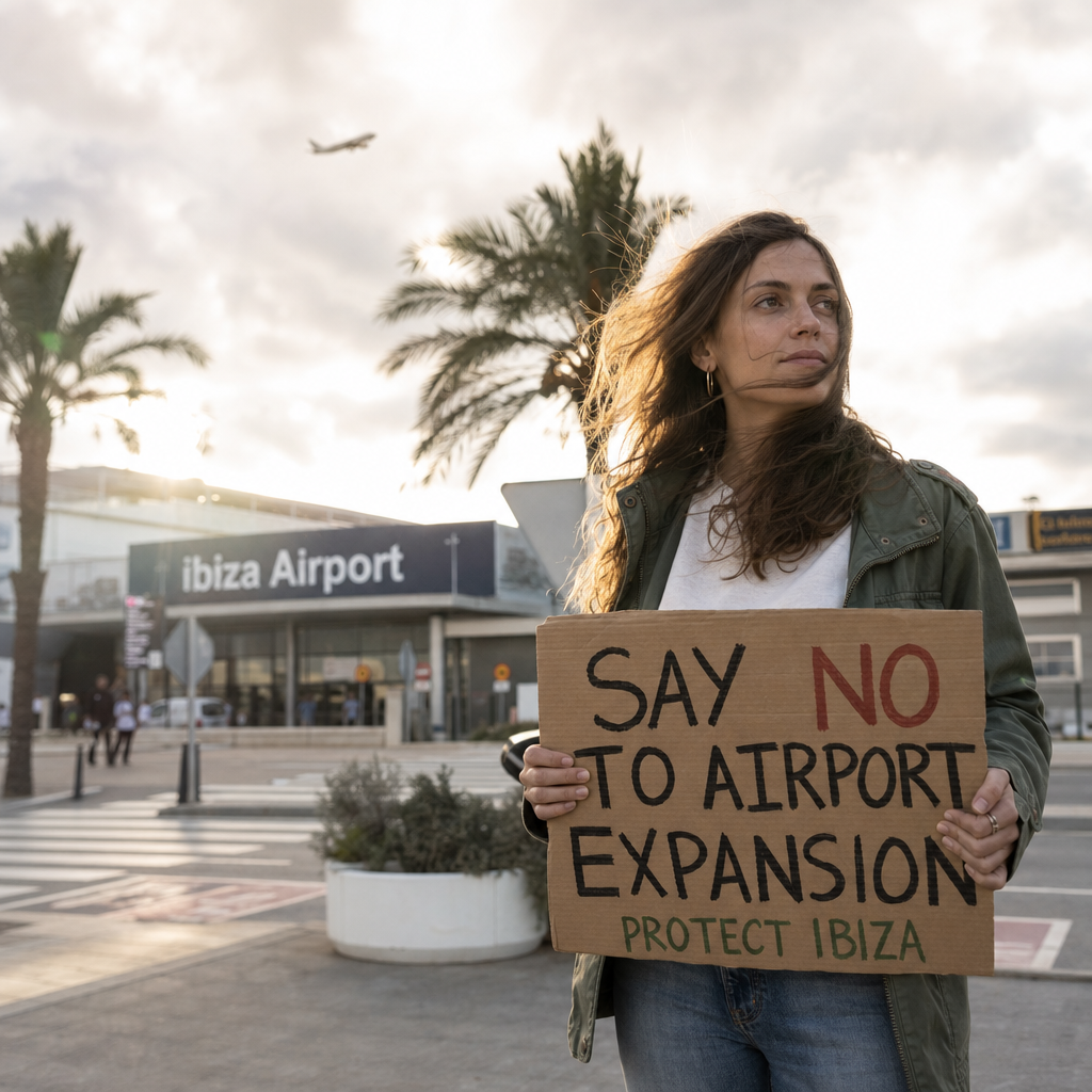Movilización Contra la Expansión del Aeropuerto de Ibiza: Una Llamada al Debate Sobre el Futuro de la Isla