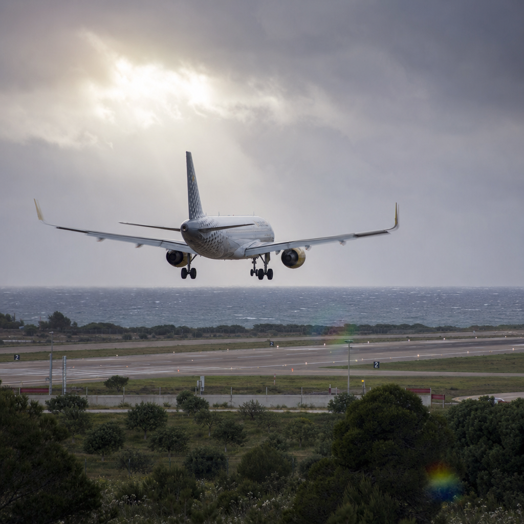 Desviados cinco vuelos a Ibiza por condiciones meteorológicas adversas en Palma