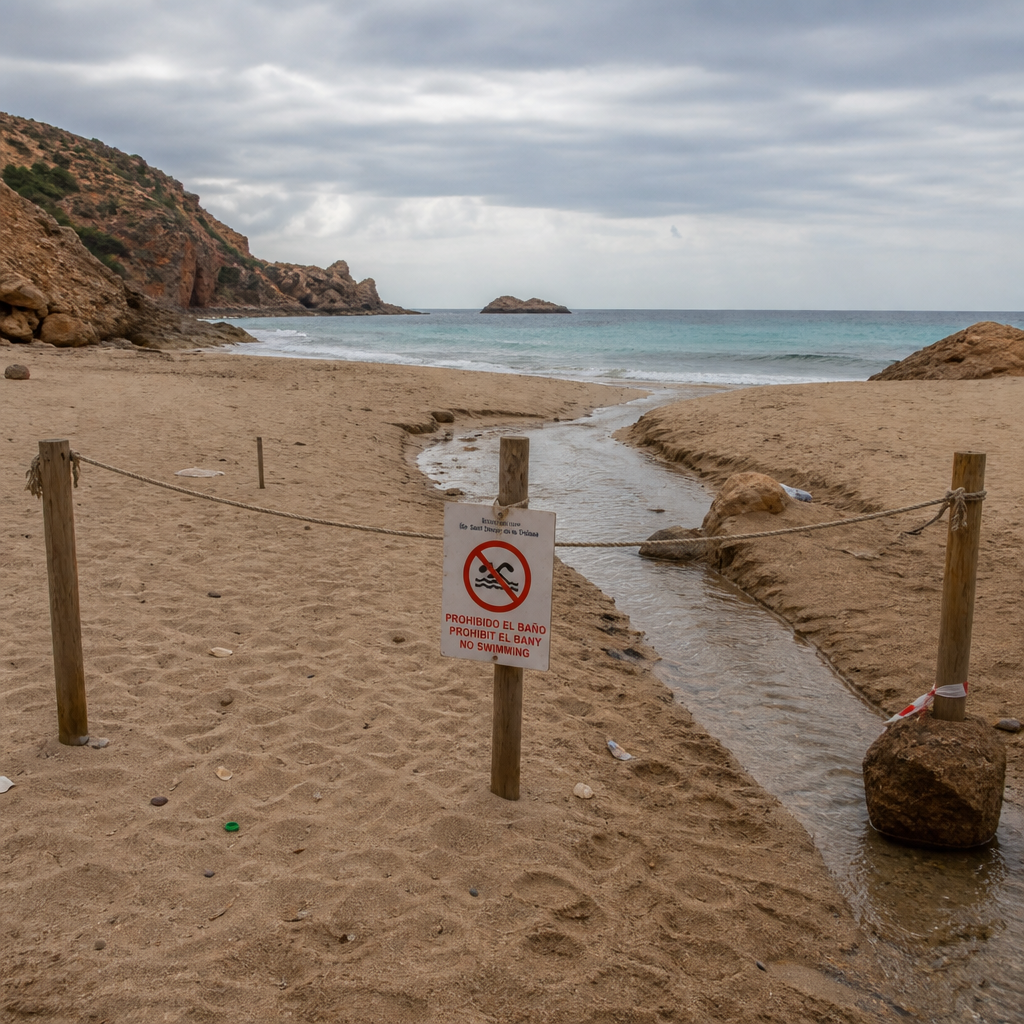Es Codolar Beach Faces Temporary Closure Over Water Quality Concerns