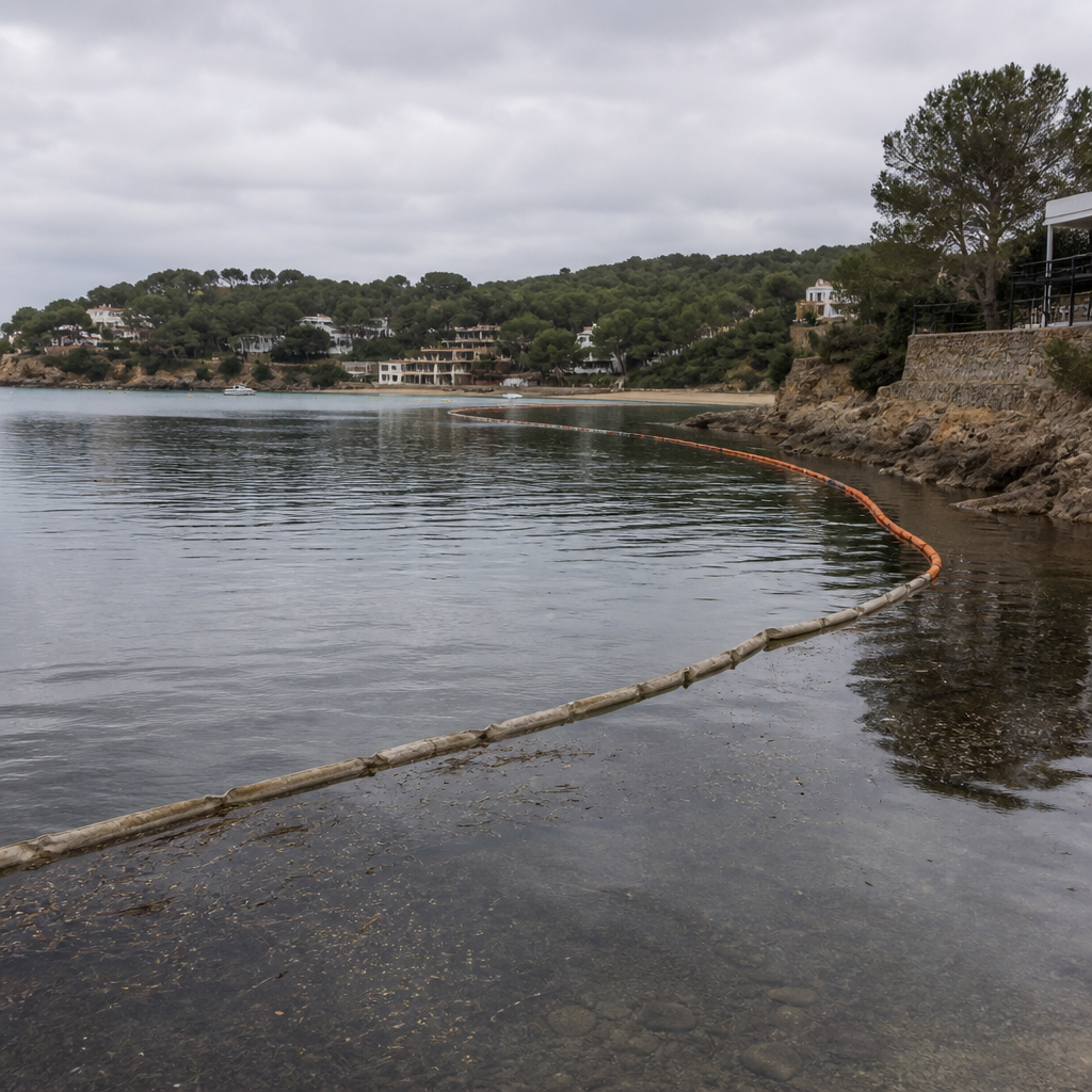 Sunken Vessel in Sant Antoni Bay Removed as Caution Advised on es Pouet Beach