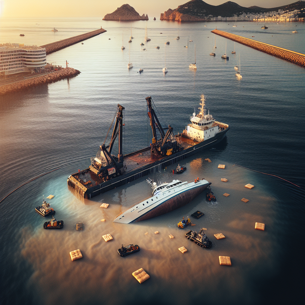 Operación de Reflotamiento de Yate Incendiado en Ibiza Entra en Fase Crucial