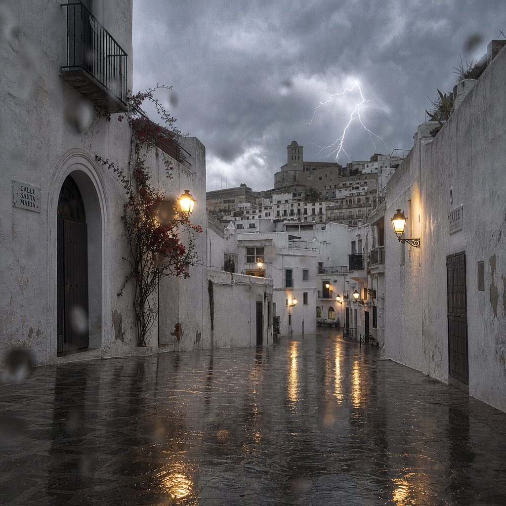 Zware Regenval Verwacht in Ibiza en Formentera: Code Oranje Geactiveerd