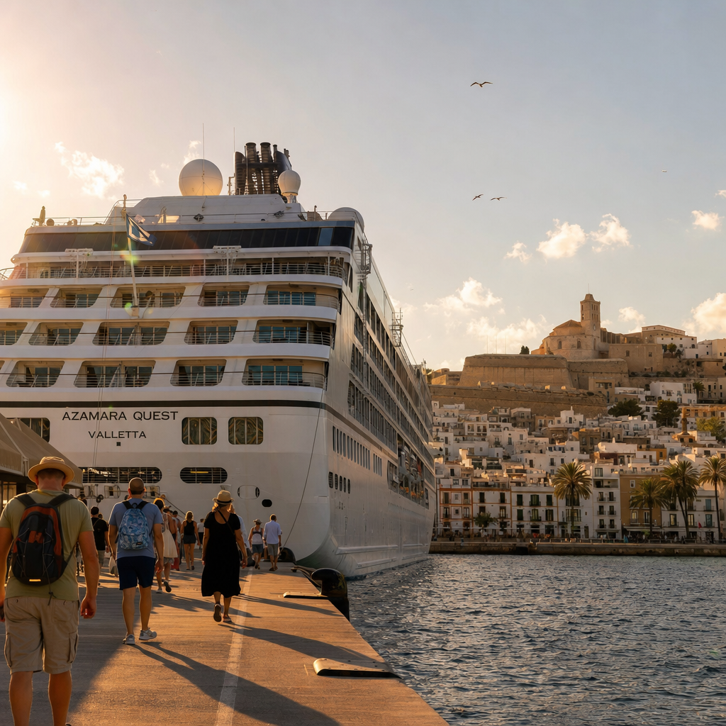 Vier Cruiseschepen Bezoeken Ibiza Tegelijk, Geen Overlast voor Toeristen