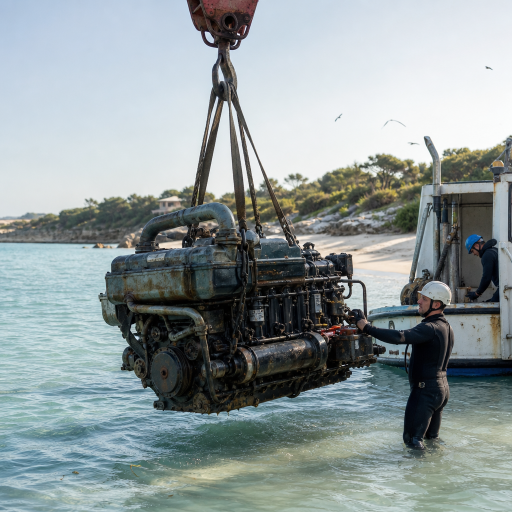 Belangrijke opruiming van zeemotor aan Playa de es Pouet voor verbeterde zwemveiligheid