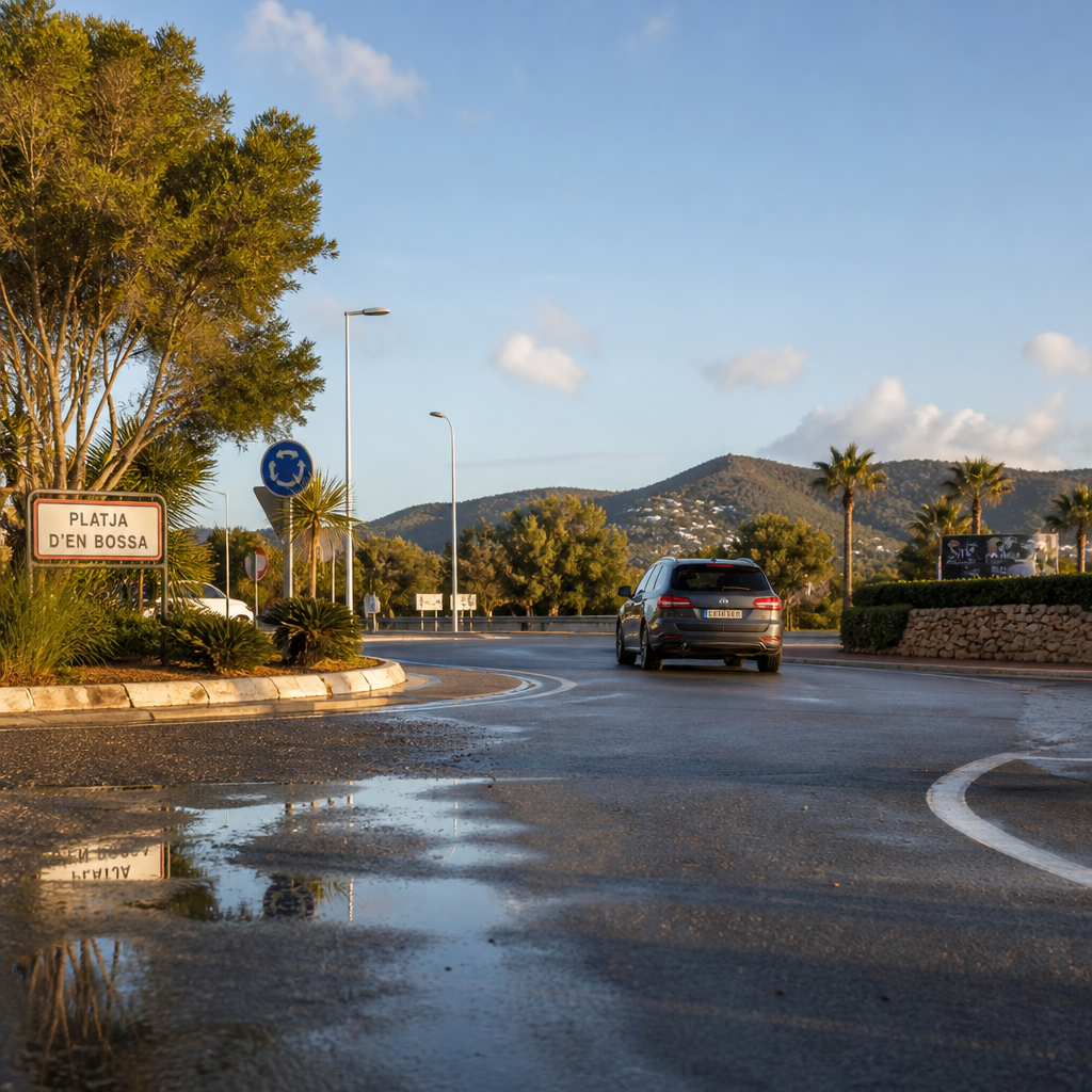 Ibiza Airport Road Reopens After Flooding Disruption